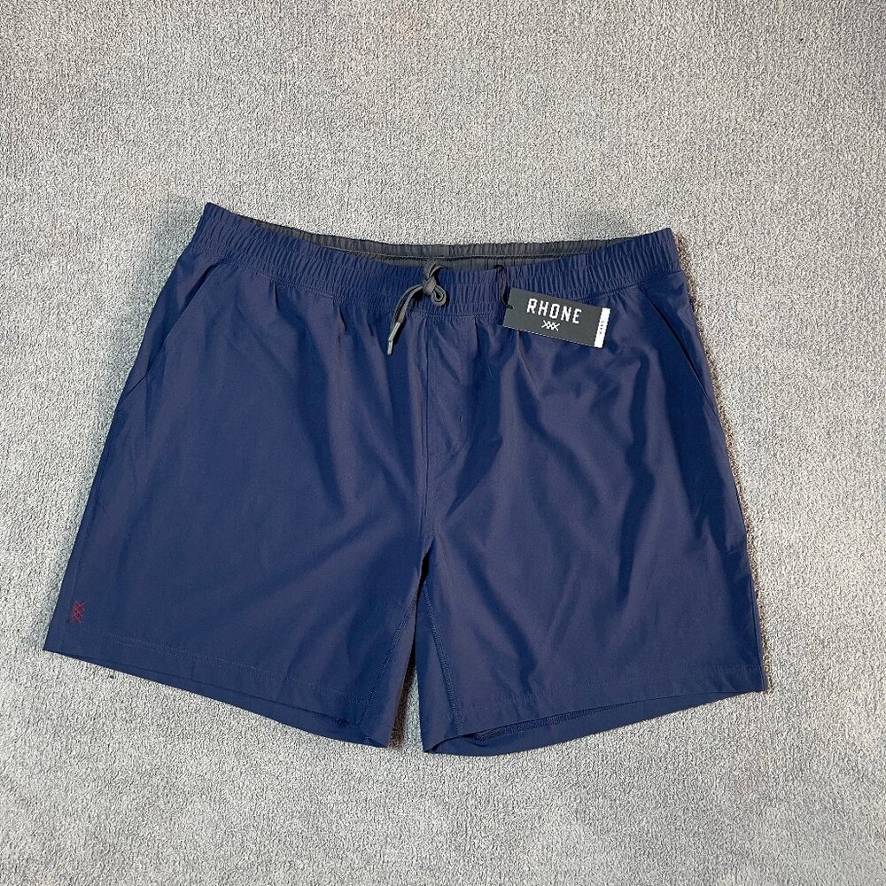 Rhone 7" Mako Short Unlined Navy 2XL Athletic Performance Gym Shorts Men's XXL